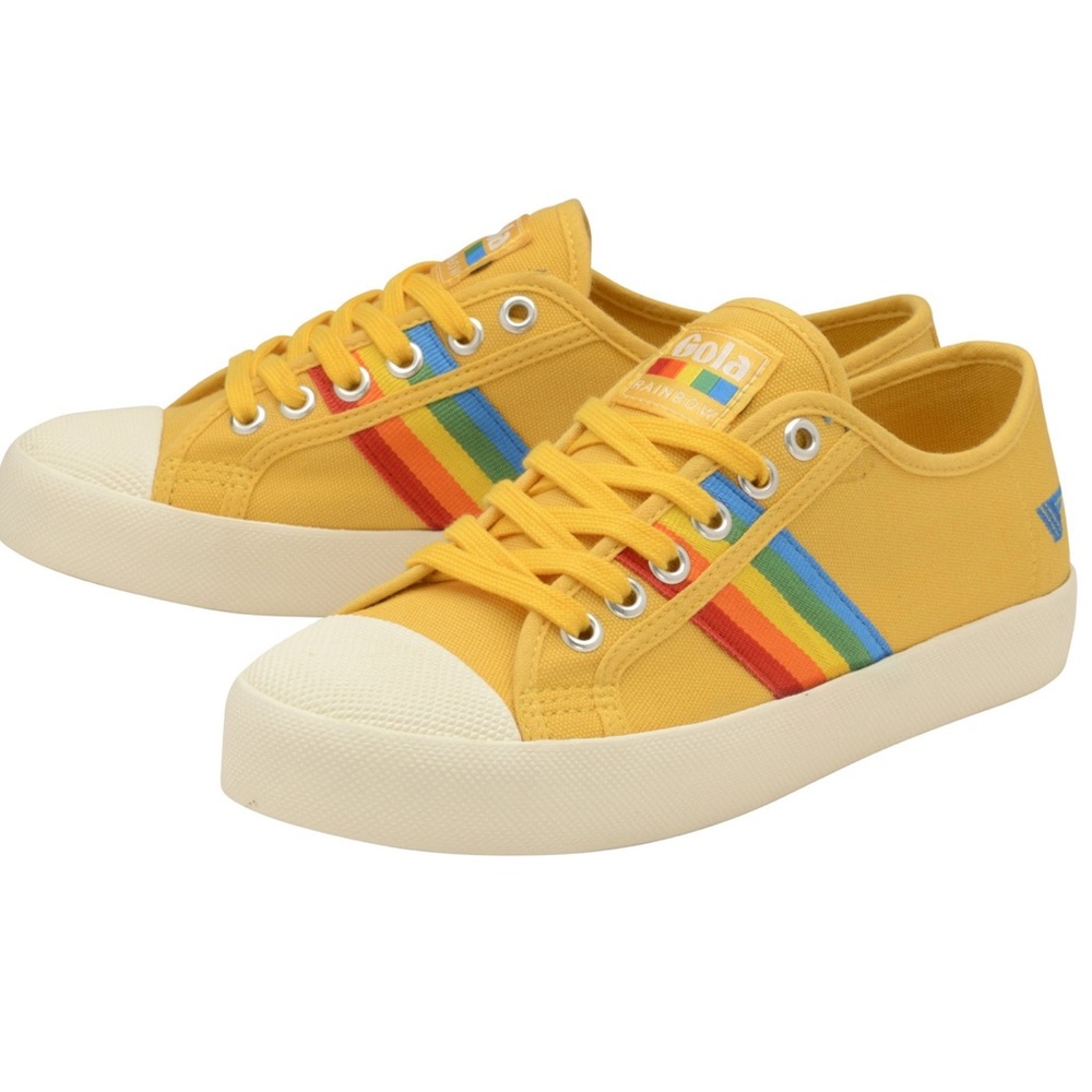 DRAFT 🌈 EUC Gola Coaster Rainbow Sneakers *RUN LARGE*